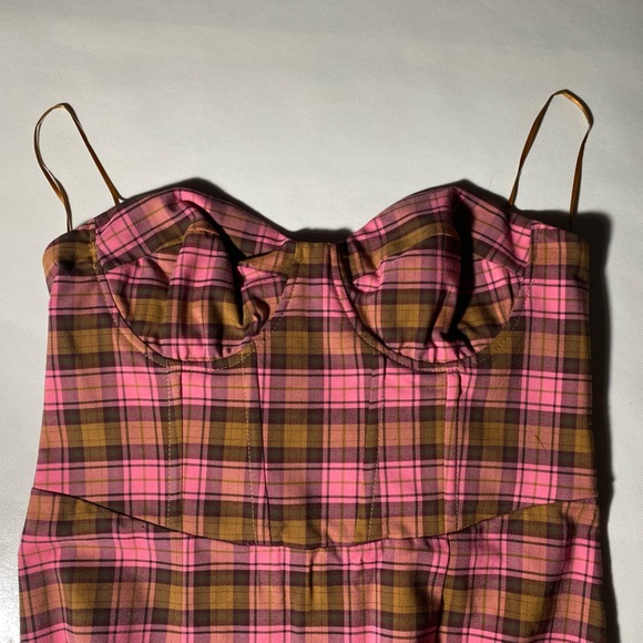 NEW- Woman's Gianni Bini Strapless Dress W/ Underwire - Zip Back- Pink - Picture 3 of 7